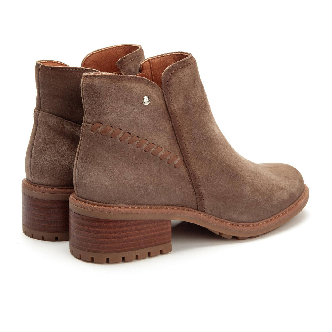 pikolinos medina mid-heel ankle boots women's | taupe