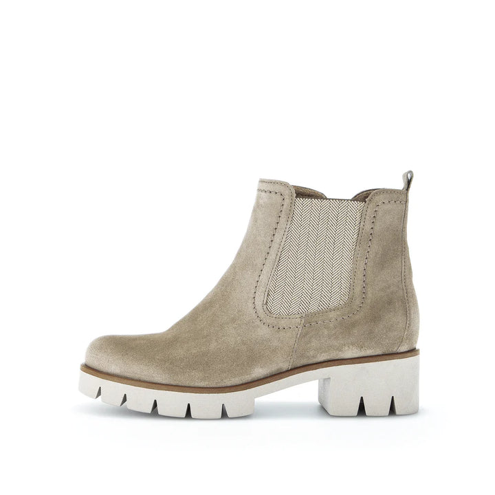 gabor chelsea lug women's | tan suede