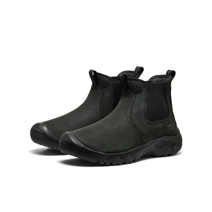 keen greta ii waterproof chelsea women's | black/black
