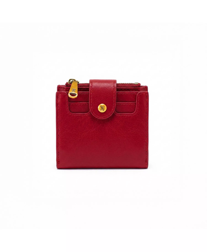 hobo dunn mini wallet women's | true red