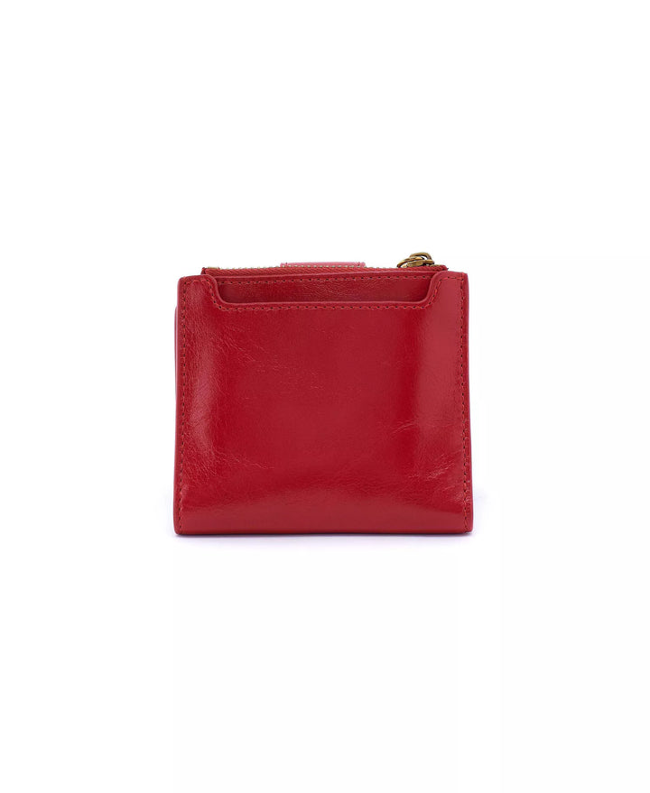 hobo dunn mini wallet women's | true red
