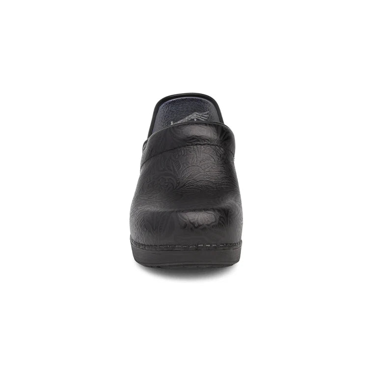 dansko xp 2.0 wide women's | black tooled floral