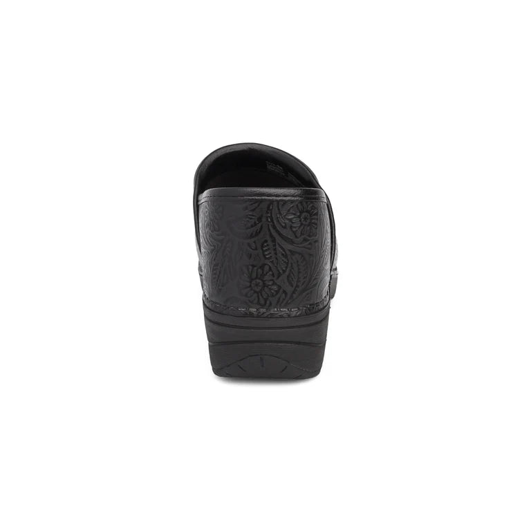 dansko xp 2.0 wide women's | black tooled floral