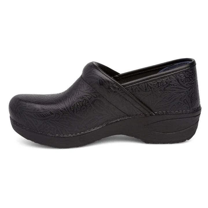 dansko xp 2.0 wide women's | black tooled floral