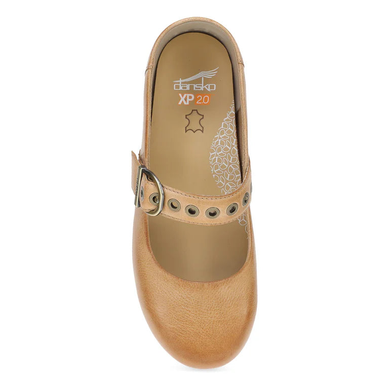 dansko xp 2.0 mary jane clog women's | honey distressed