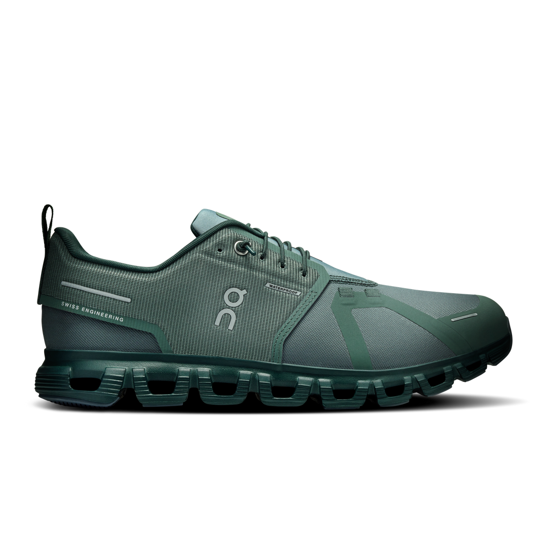 on cloud 6 waterproof men's | olive / evergreen