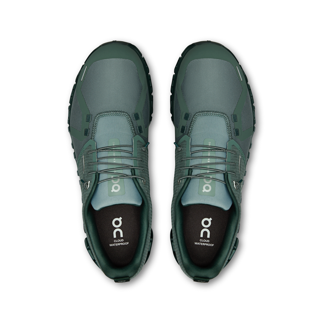 on cloud 6 waterproof men's | olive / evergreen