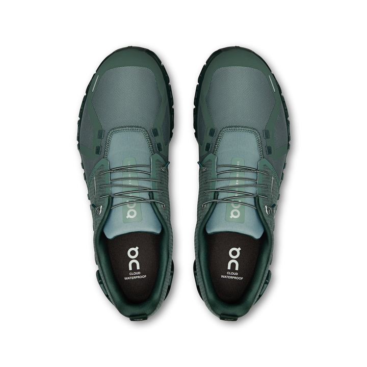 on cloud 6 waterproof men's | olive / evergreen