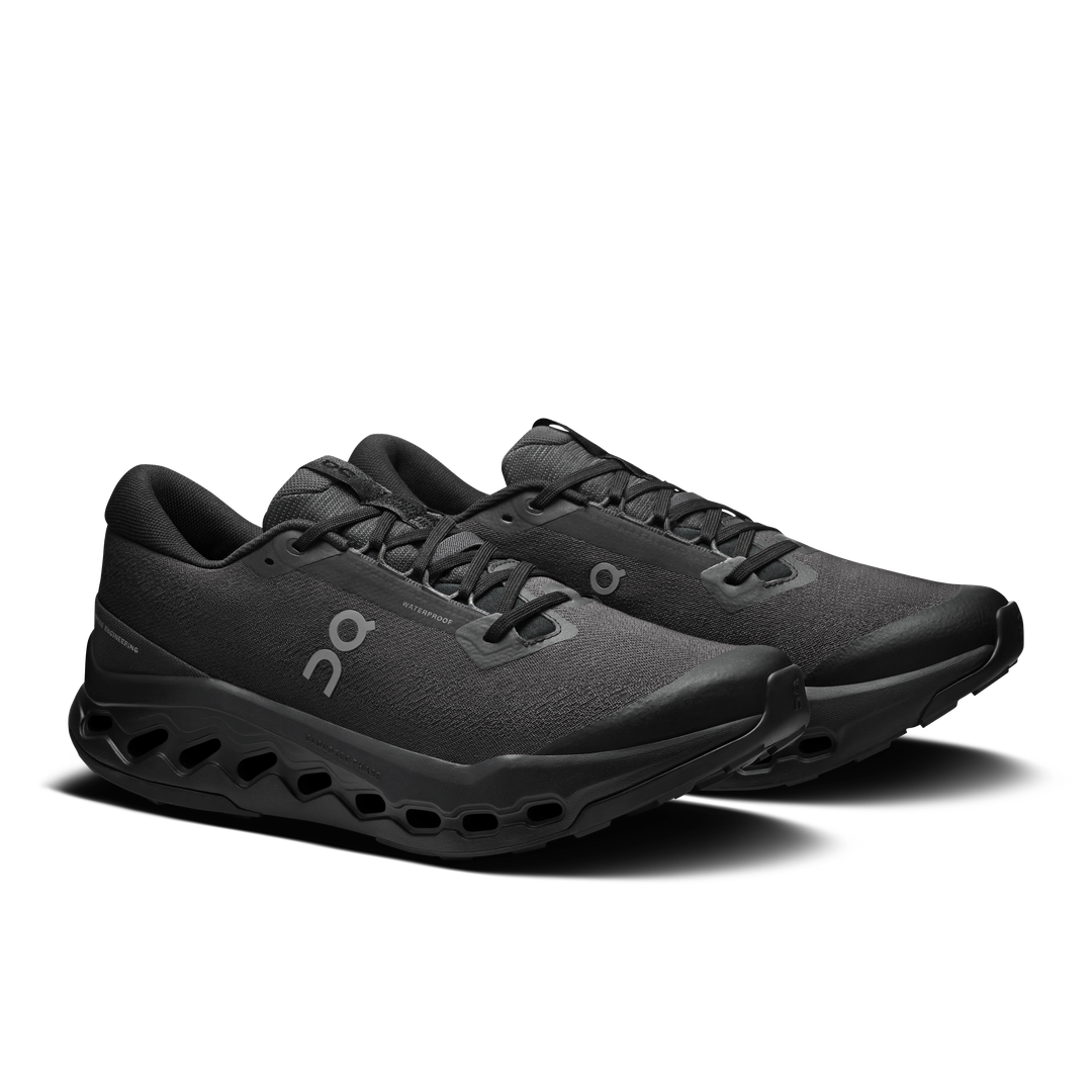 on cloudsurfer trail 2 waterproof men's | black / black