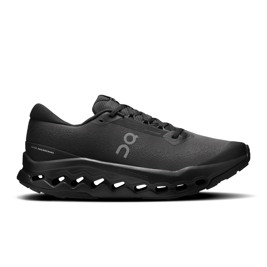on cloudsurfer trail 2 waterproof men's | black / black