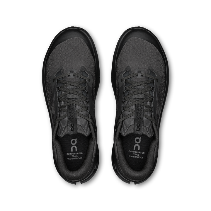 on cloudsurfer trail 2 waterproof men's | black / black