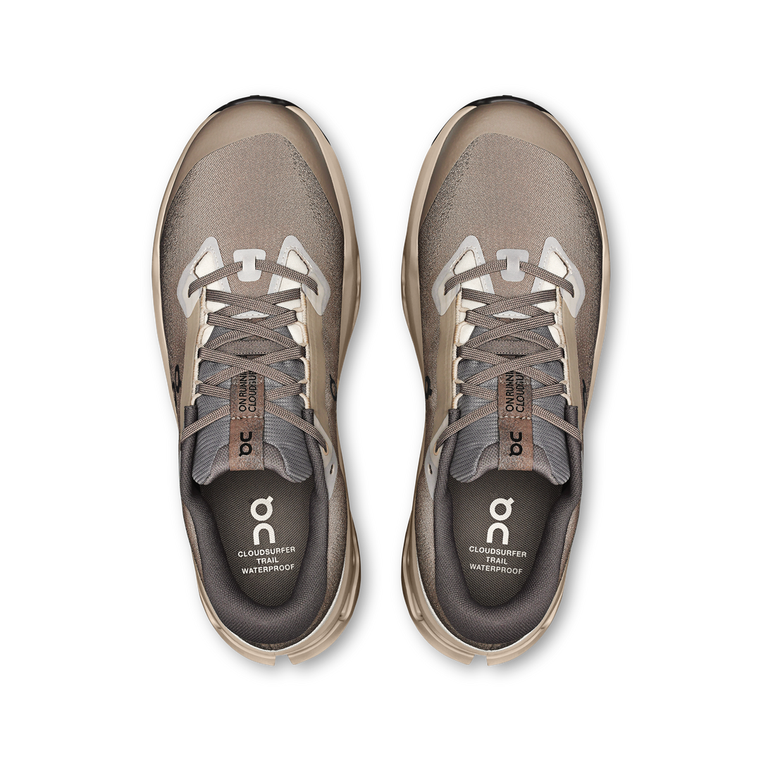 on cloudsurfer trail 2 waterproof men's | cinder / desert