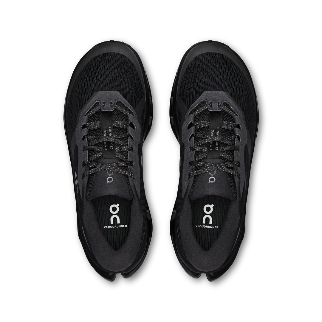 on cloudrunner 3 wide men's | black black