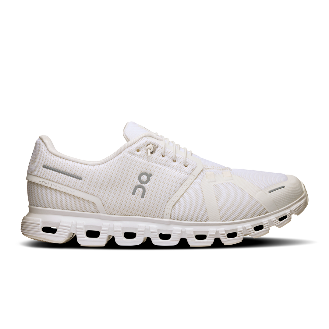 on cloud 6 wide men's | white white