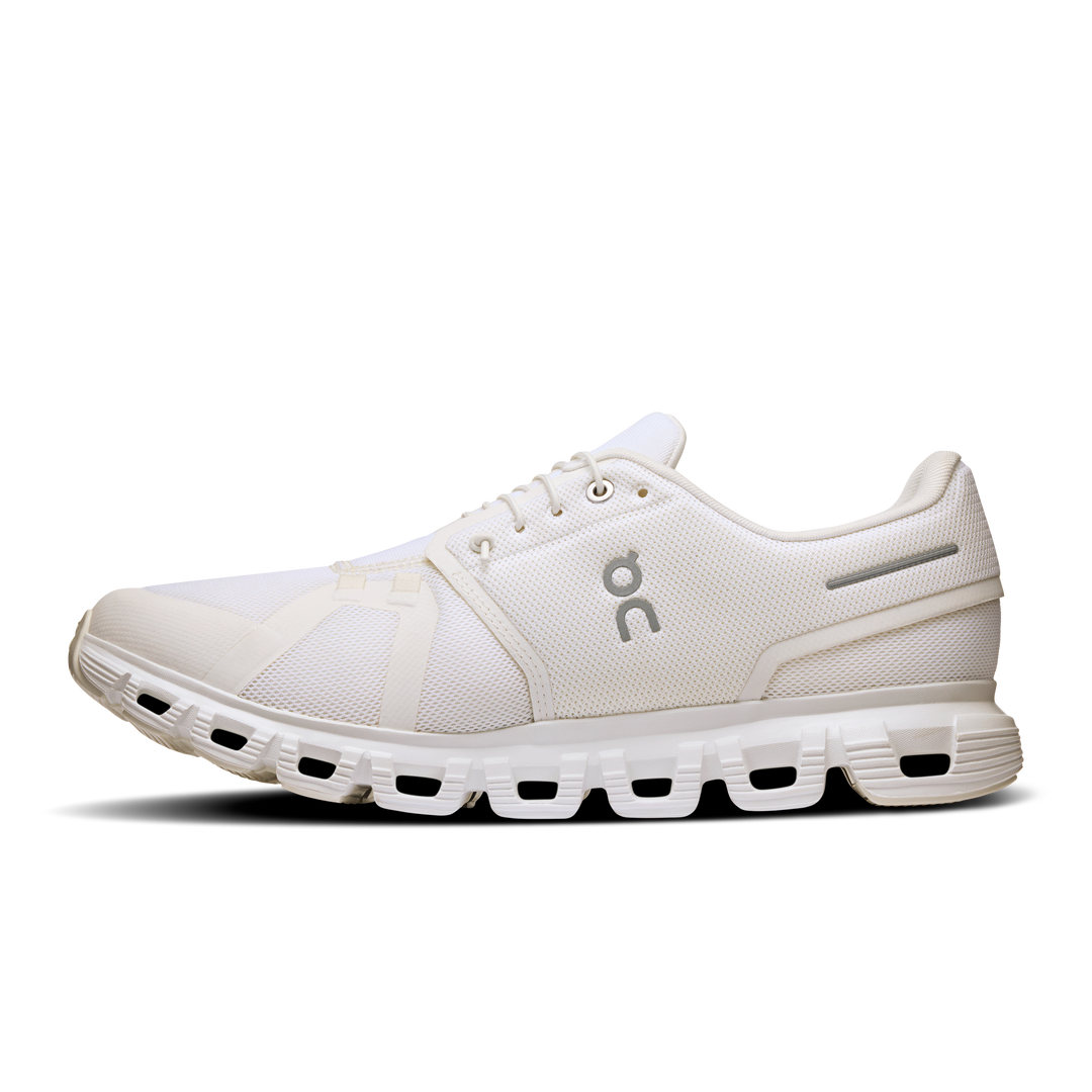 on cloud 6 wide men's | white white