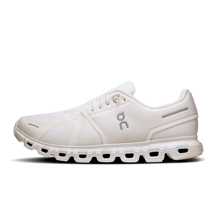 on cloud 6 wide men's | white white