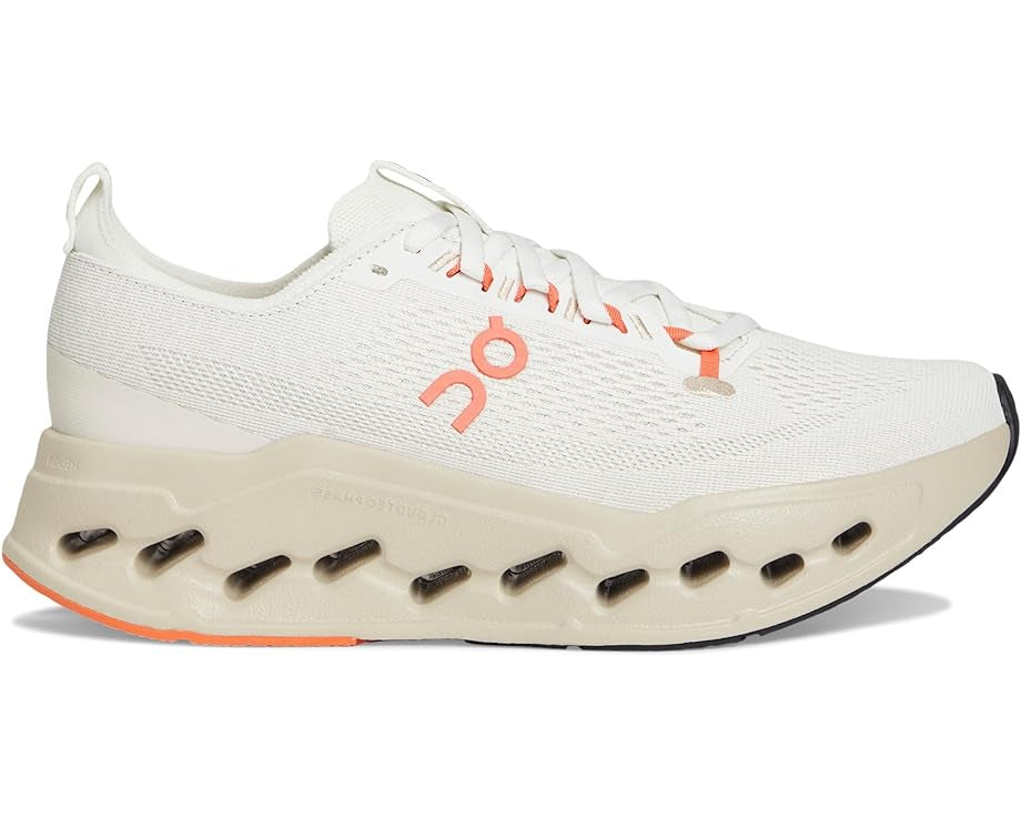 on cloudsurfer max wide women's | ivory/salmon