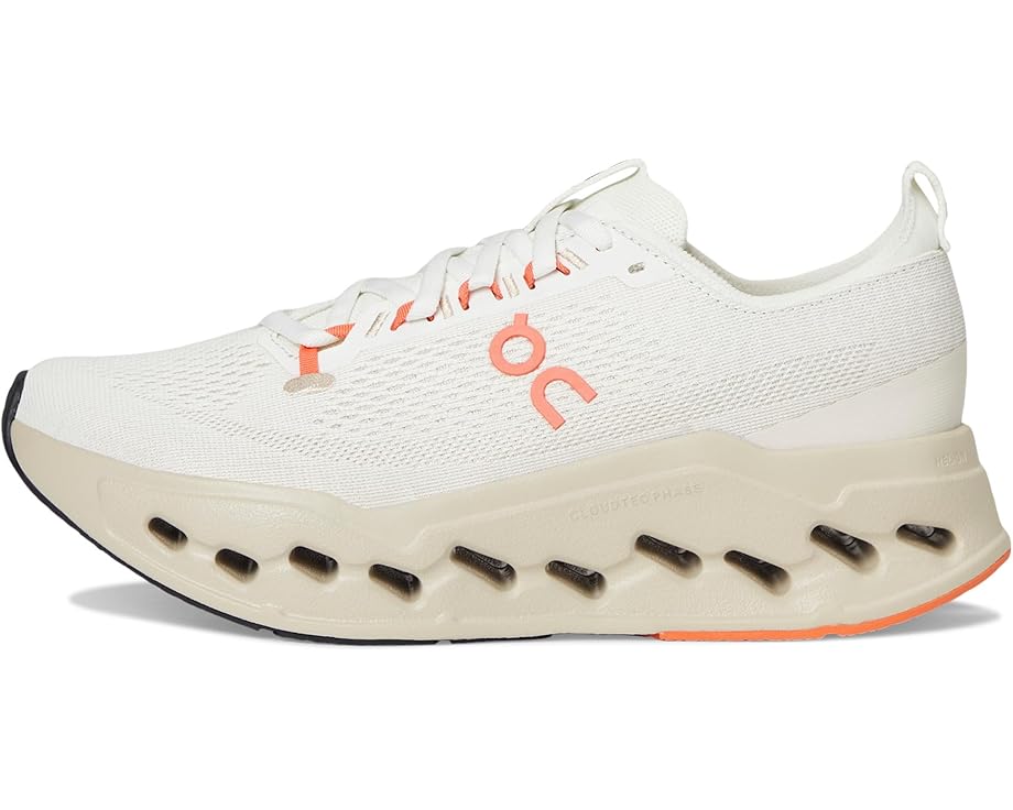 on cloudsurfer max wide women's | ivory/salmon