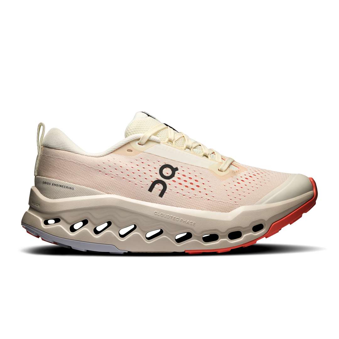 on cloudsurfer trail 2 women's | ivory / salmon
