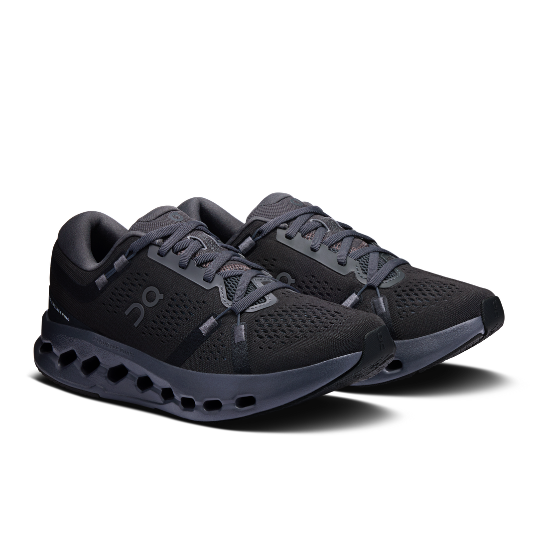 on cloudsurfer 2 wide women's | black black