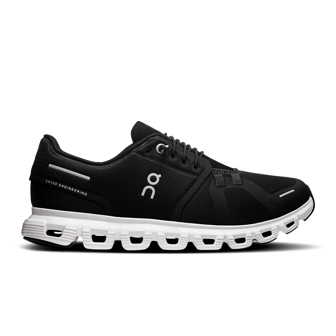 on cloud 6 wide women's | black white