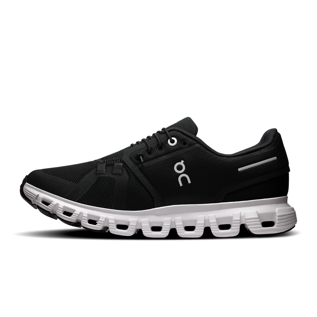 on cloud 6 wide women's | black white