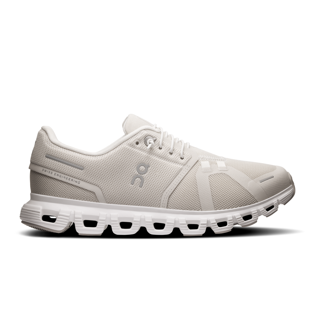 on cloud 6 wide women's | pearl white