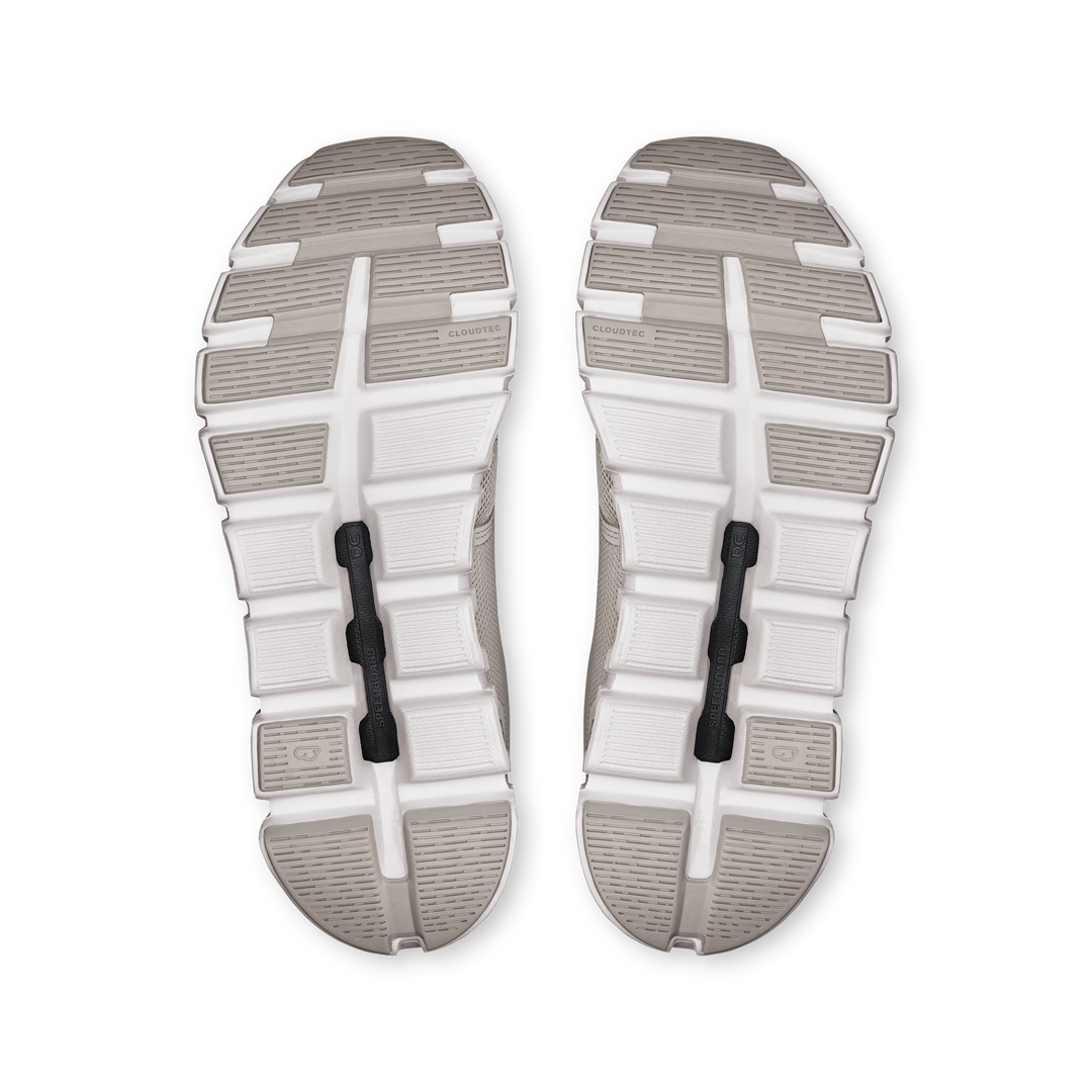 on cloud 6 wide women's | pearl white