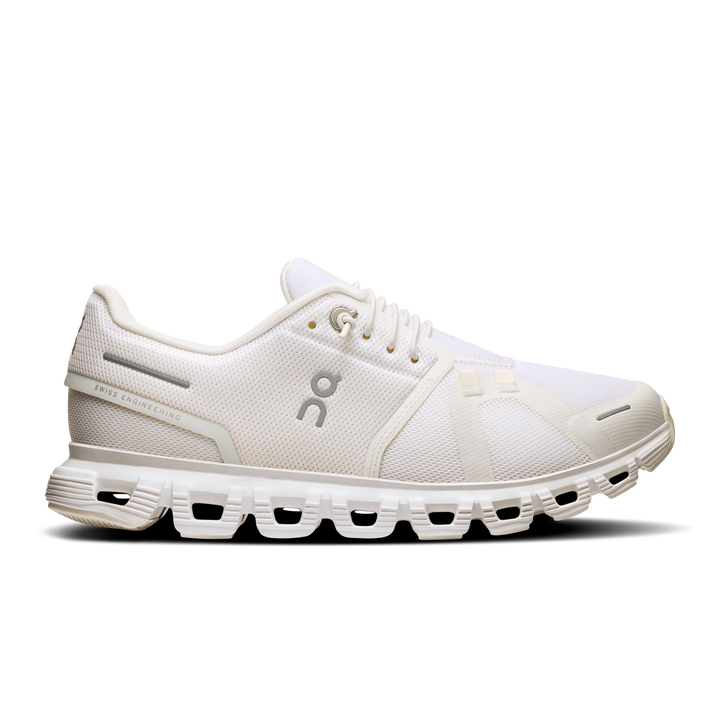 on cloud 6 wide women's | white white