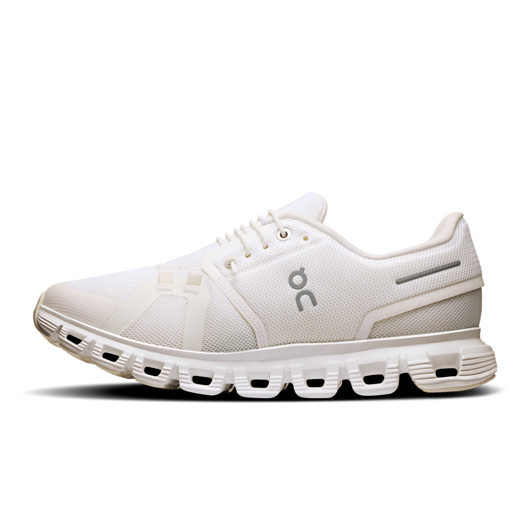 on cloud 6 wide women's | white white