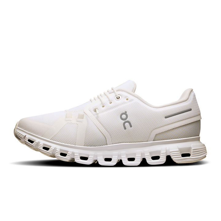 on cloud 6 wide women's | white white