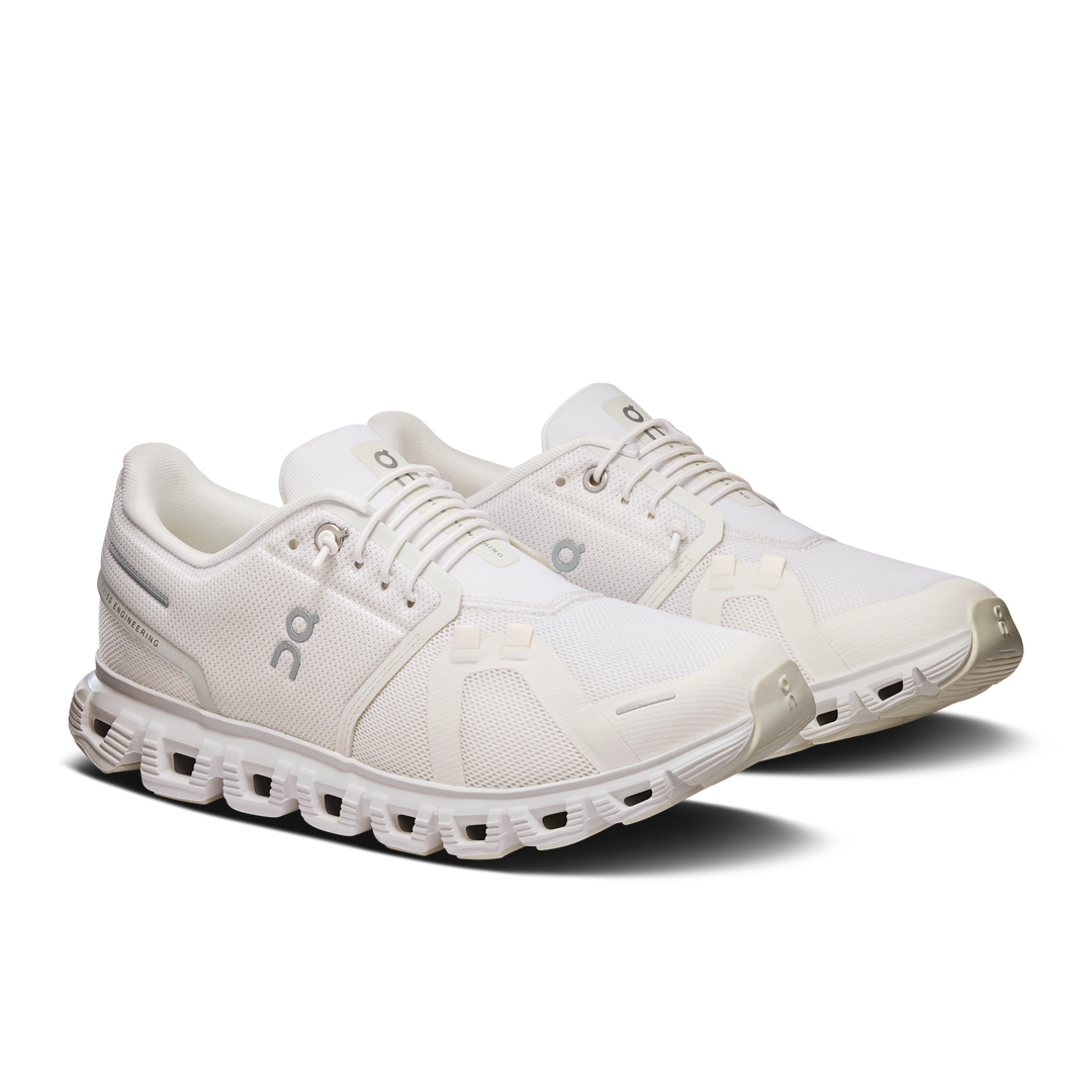 on cloud 6 wide women's | white white