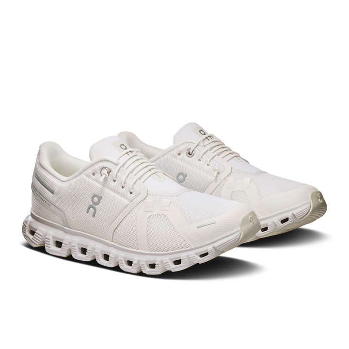 on cloud 6 wide women's | white white