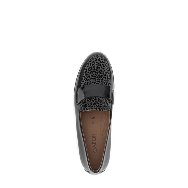 gabor payton loafer women's | black anthracite