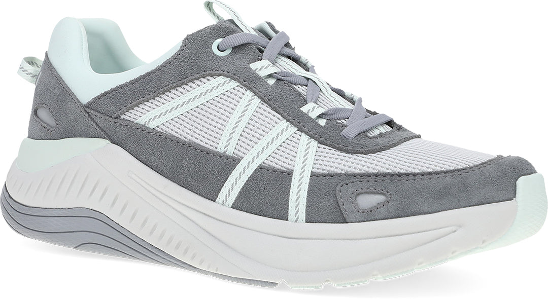 dansko poppy women's | frost grey suede