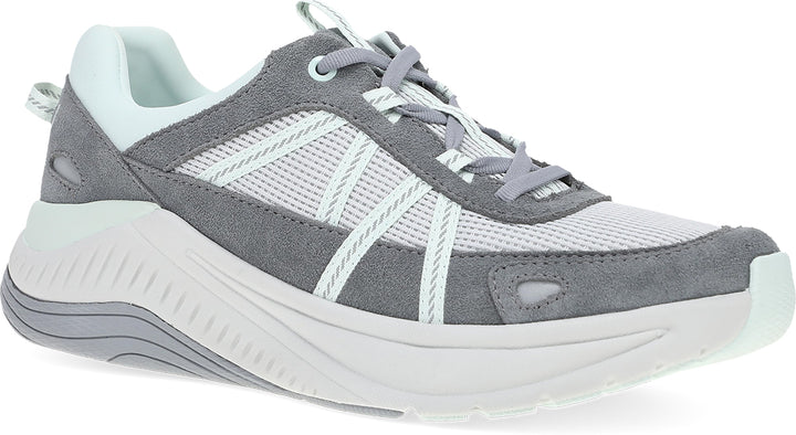 dansko poppy women's | frost grey suede