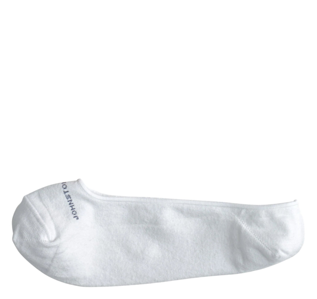 johnston & murphy loafer sock | white
