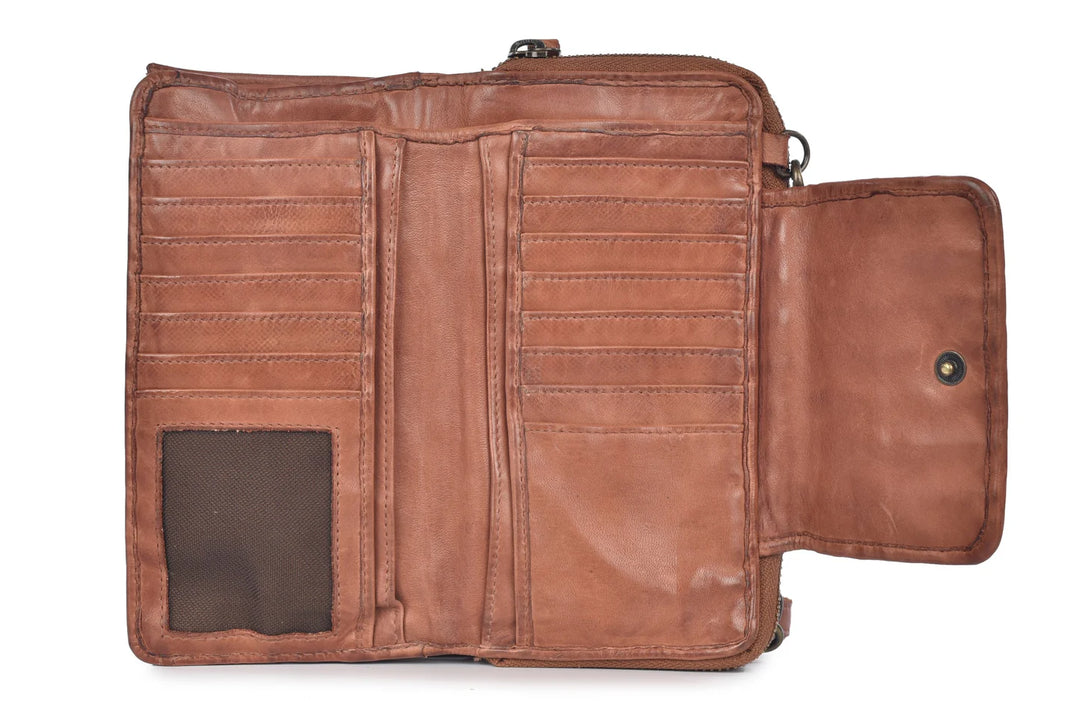 milo lusso crossbody bag women's | cognac