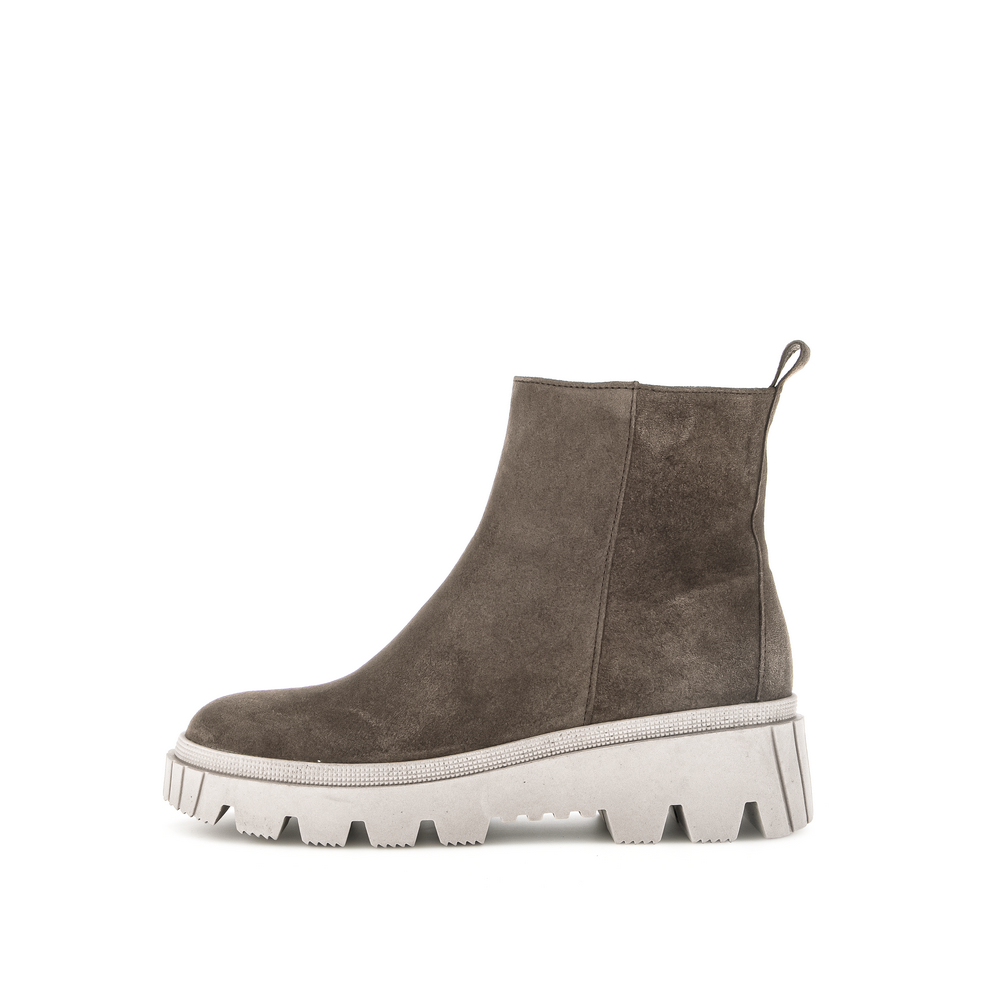 gabor side zip low wedge women's | dust