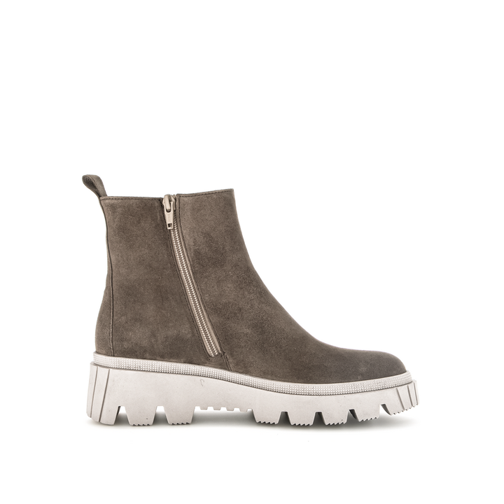 gabor side zip low wedge women's | dust