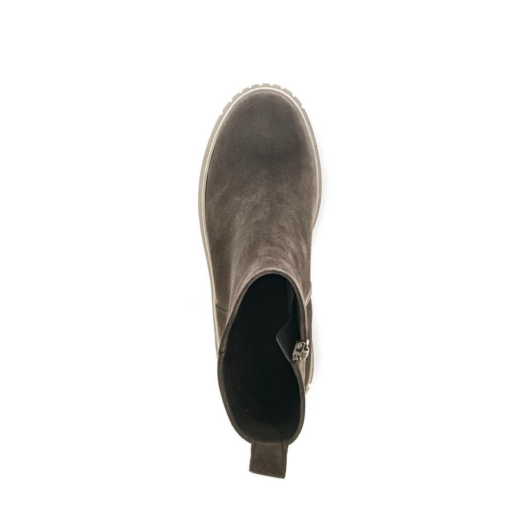 gabor side zip low wedge women's | dust