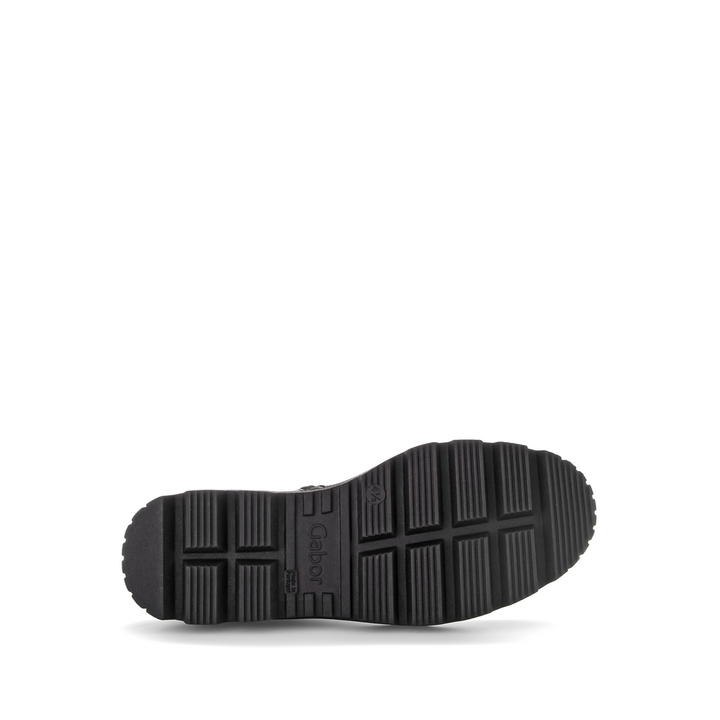 gabor side zip low wedge women's | black