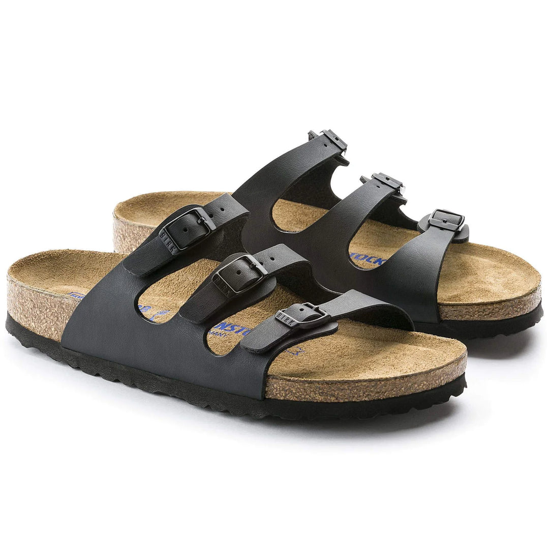 birkenstock florida soft footbed birko-flor women's | black