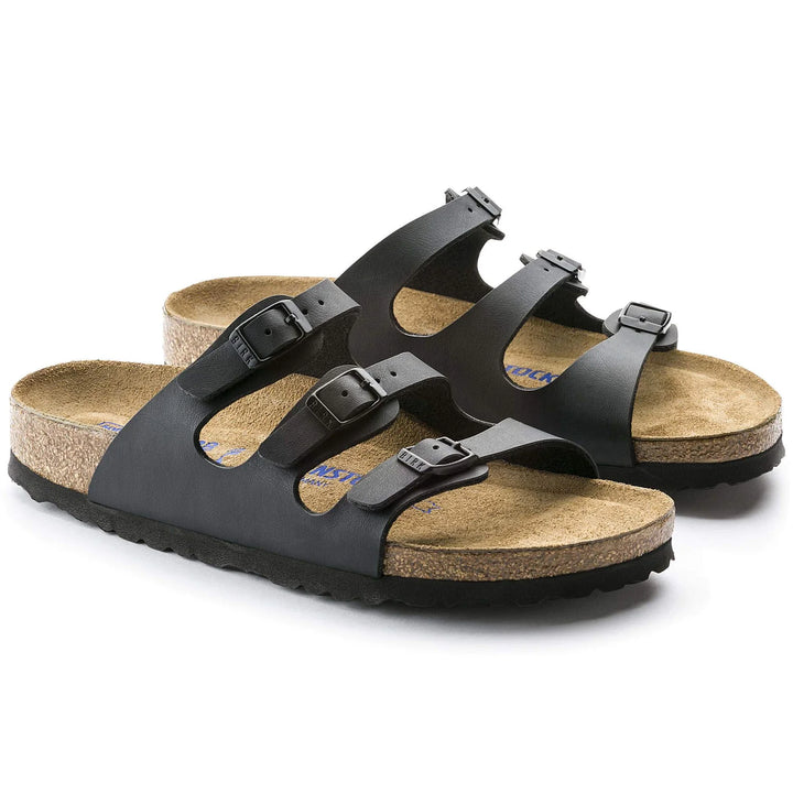 birkenstock florida soft footbed birko-flor women's | black