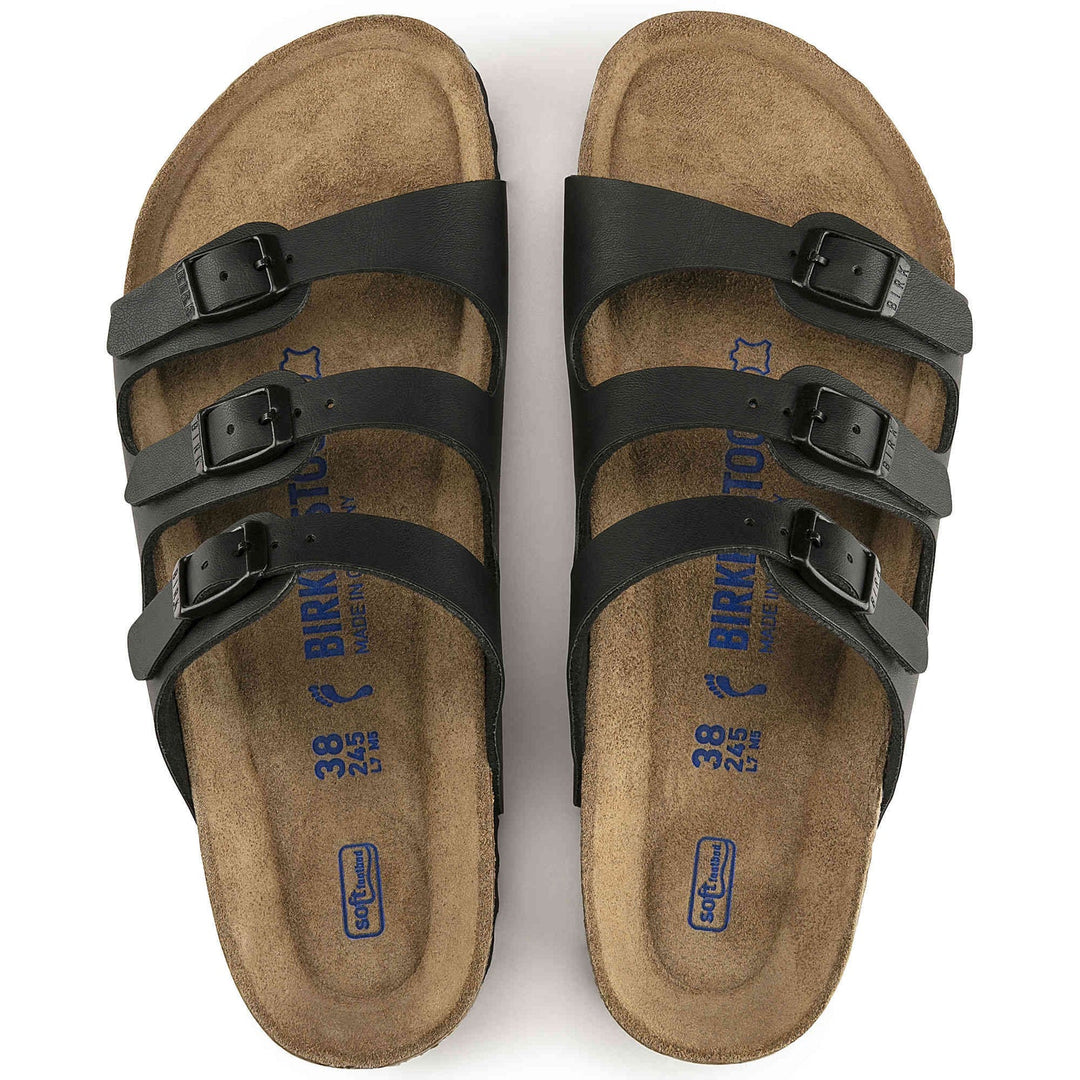birkenstock florida soft footbed birko-flor women's | black