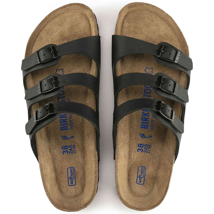 birkenstock florida soft footbed birko-flor women's | black
