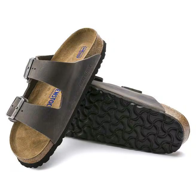 birkenstock arizona soft footbed | iron oil