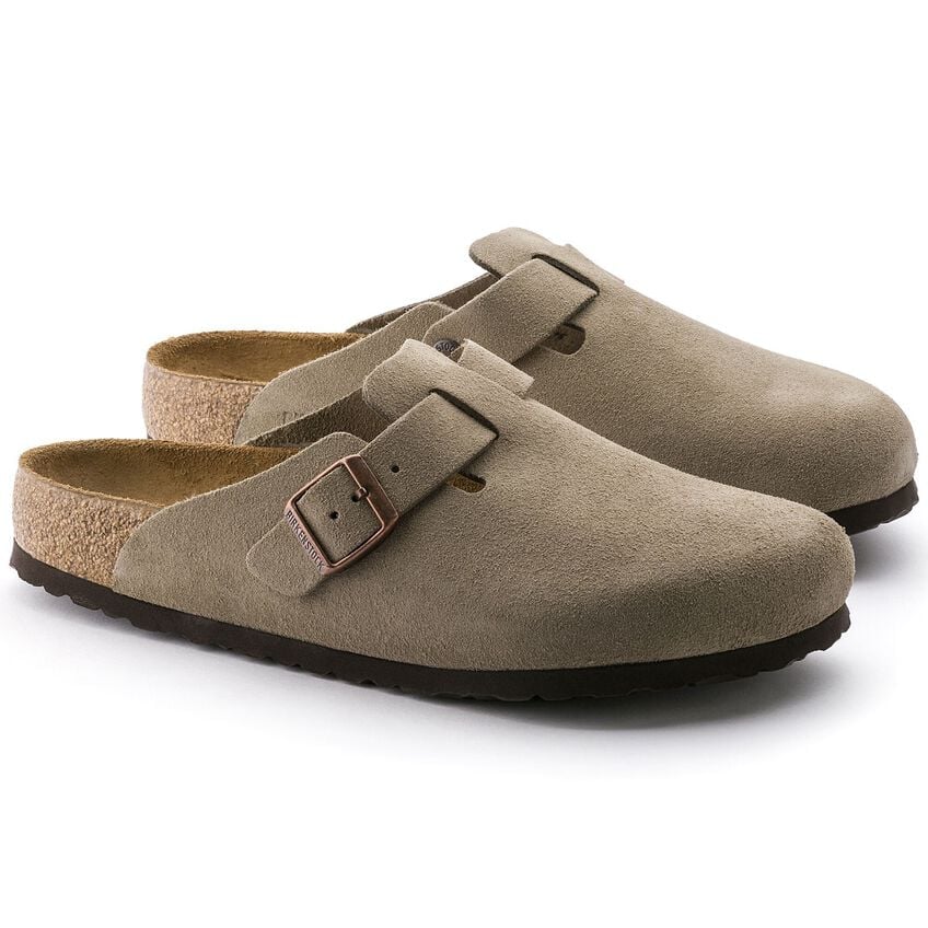 birkenstock boston soft footbed | taupe 