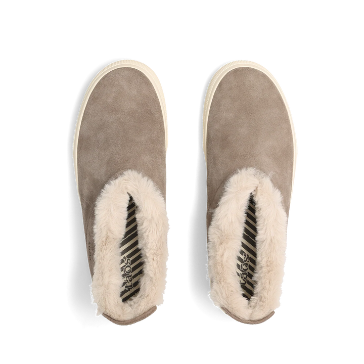 taos mini chic women's | dark taupe suede
