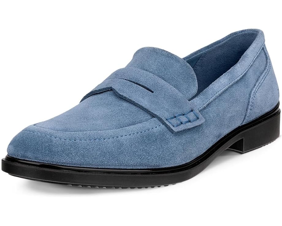 Ecco Women's Dress Classic 15 Penny Loafer, Retro Blue Suede, 9-9.5 Ecco Women's Dress Classic 15 Penny Loafer, Retro Blue Suede, 9-9.5